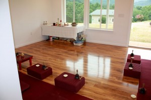 View of the room during consecration of the new community retreat building.