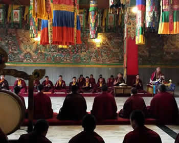 Prayer ceremony at Mindrolling