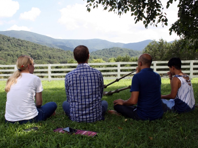 Instrument Practice Students practicing instruments. Mindrol Lekshey 2016.
