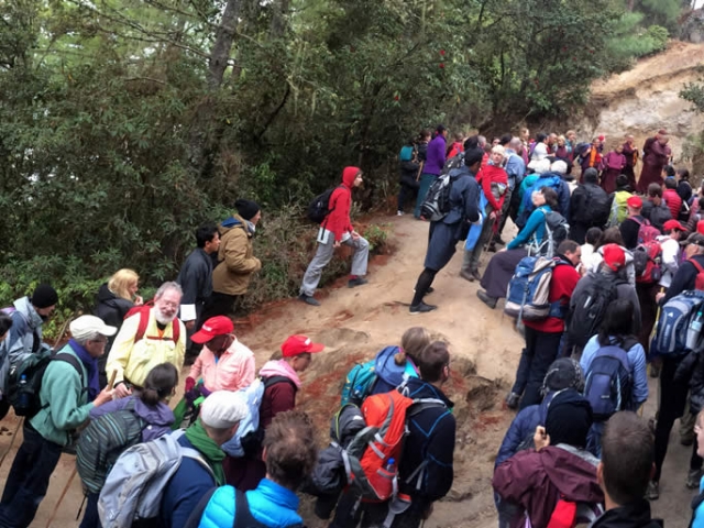 Ascending to Taktsang Ascending to Taktsang. Bhutan, March 2016,