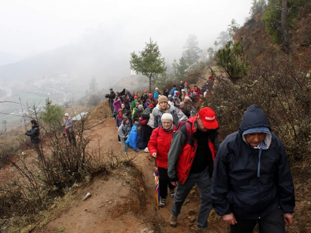 Drak Karpo Ascent Ascending to Drak Karpo. Bhutan, March 2016.
