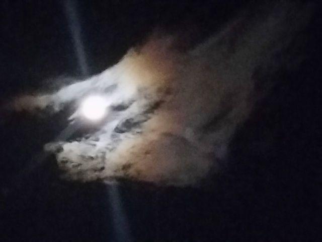 September Full Moon View of the full moon from the retreat area. Vajrayana Retreat 2016.