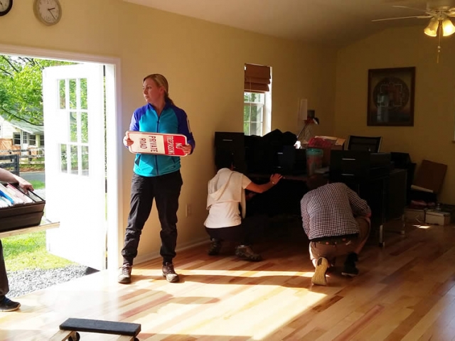 Office Renovation Moving back into the renovated office.