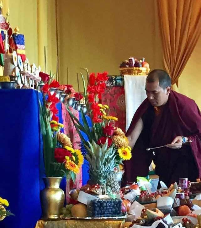 Ven. Lama Thrinley Gyaltsen Ven. Lama Thrinley Gyaltsen during Rigdzin Thugthig tshog bum