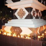 Chökhor Düchen Offering butter lamps at the Buddha Park on the auspicious ocassion of Chökhor Düchen