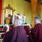 Instrument Class Anila Drolma teaching at the instrument class