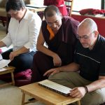 Tibetan Reading Class. Tibetan reading class