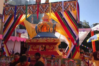 Cremation of Kyabje Taklung Tsetrul Rinpoche