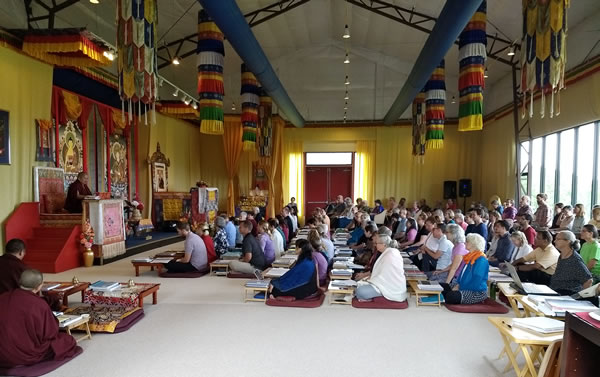 Her Eminence Mindrolling Jetsün Khandro Rinpoche teaching